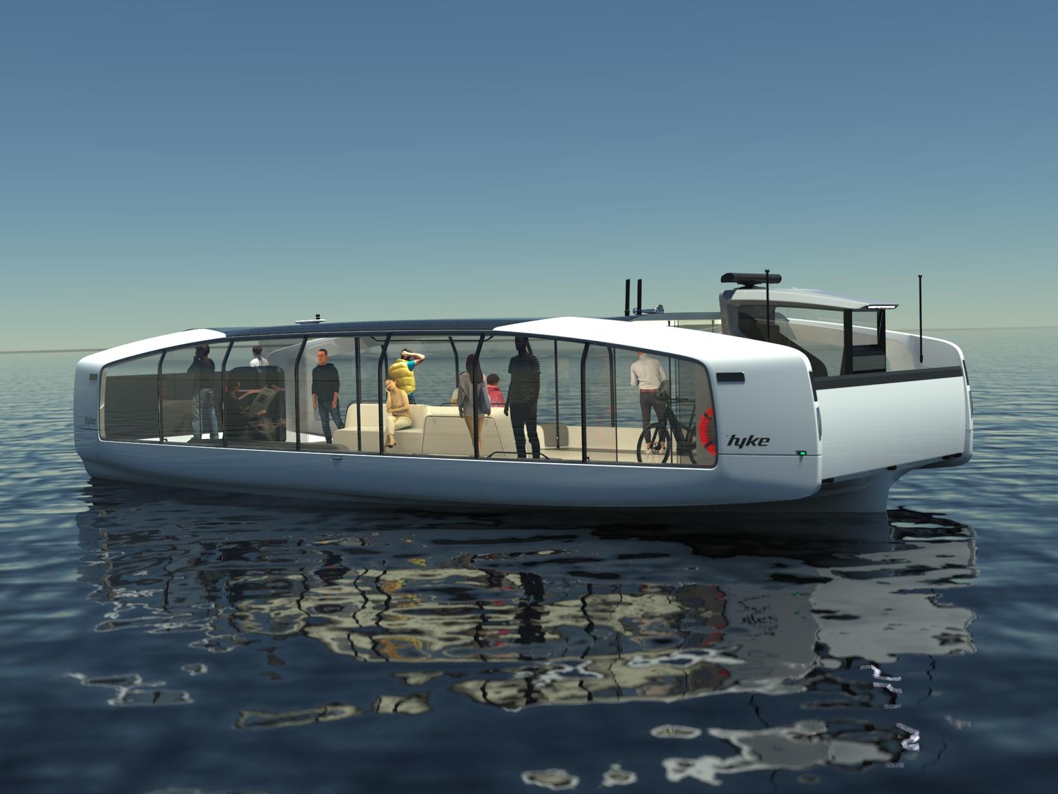 Hyke zero-emission ferry effectively transporting passengers